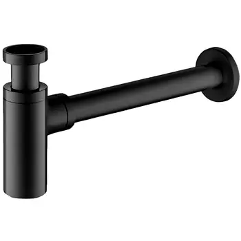 Сифон для раковины Frap черный матовый