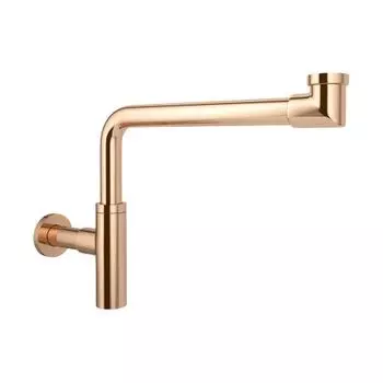 Сифон для раковины Wellsee Drainage System розовое золото (182127000)