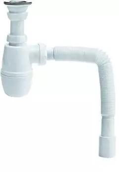 Сифон для раковины Wirquin Минор 30718050 с выпуском 1 1/4 х 40 мм