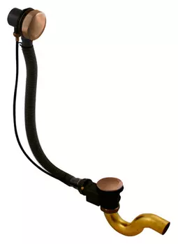 Сифон для ванны латунный 700мм,БРОНЗА