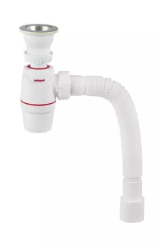 Сифон Wirquin Wirquin neo с выпуском 1 х 40 мм и гофротрубой L800 мм, 40 х 40/50 мм (30987067)