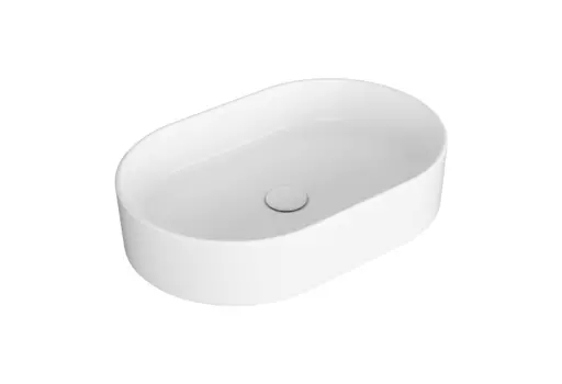 SIMAS Folio Раковина овальная накладная 60x40x13 см, без отв под смеситель,цвет белый