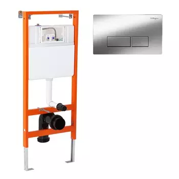 Система инсталляции BelBagno с кнопкой смыва хром