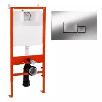 Система инсталляции BelBagno с кнопкой смыва хром