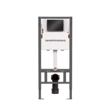 Система инсталляции для унитазов Ceramicanova Balance CN121002MB кнопка Square матовый черный