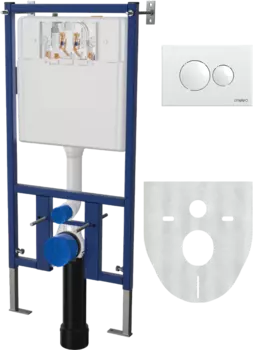 Система инсталляции для унитазов DIWO 4501 с кнопкой смыва 7310 белая