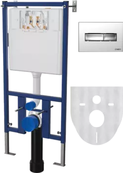 Система инсталляции для унитазов DIWO 4501 с кнопкой смыва 7322 хром
