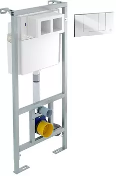 Система инсталляции для унитазов Gustavsberg EASYmont 92211461 3 в 1 с кнопкой смыва, хром