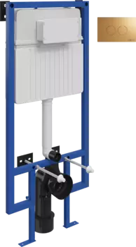 Система инсталляции для унитазов STWORKI 510162 с кнопкой смыва 500474 золотой матовой