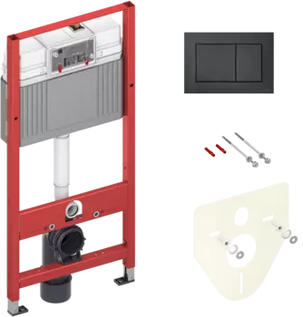 Система инсталляции для унитазов TECE Now 9400414 4 в 1 с кнопкой смыва
