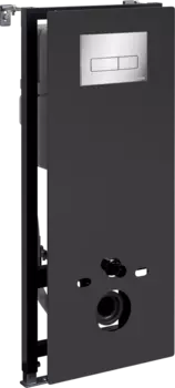 Система инсталляции для унитазов Wasserkraft Abens 20TLT.010.ME.BL.CH03 с кнопкой смыва хром