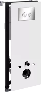 Система инсталляции для унитазов Wasserkraft Abens 20TLT.010.ME.WH.BN01 с кнопкой смыва никель