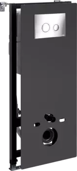 Система инсталляции для унитазов Wasserkraft Abens 20TLT.010.ME.BL.CH01 с кнопкой смыва хром