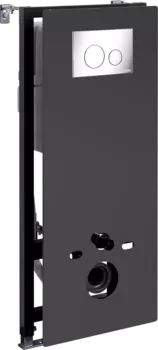 Система инсталляции для унитазов Wasserkraft Abens 20TLT.010.ME.BL.CH02 с кнопкой смыва хром