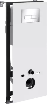 Система инсталляции для унитазов Wasserkraft Abens 20TLT.010.ME.WH.CH03 с кнопкой смыва хром