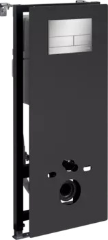 Система инсталляции для унитазов Wasserkraft Abens 20TLT.010.ME.BL.BN04 с кнопкой смыва никель