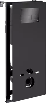 Система инсталляции для унитазов Wasserkraft Abens 20TLT.010.ME.BL.PB04 с кнопкой смыва черной