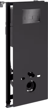 Система инсталляции для унитазов Wasserkraft Abens 20TLT.010.ME.BL.PB03 с кнопкой смыва черной