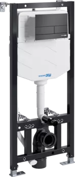 Система инсталляции для унитазов Wasserkraft Aller 10TLT.010.ME.MB04 с кнопкой смыва матовой черной