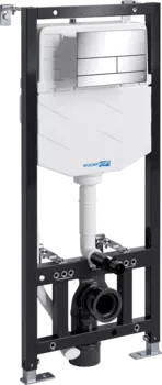 Система инсталляции для унитазов Wasserkraft Aller 10TLT.010.ME.CH04 с кнопкой смыва хром