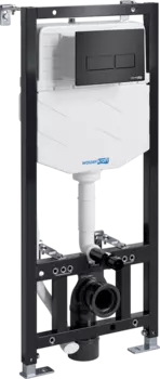 Система инсталляции для унитазов Wasserkraft Aller 10TLT.010.ME.MB03 с кнопкой смыва матовой черной