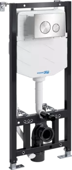 Система инсталляции для унитазов Wasserkraft Aller 10TLT.010.ME.BN02 с кнопкой смыва никель