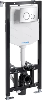 Система инсталляции для унитазов Wasserkraft Aller 10TLT.010.ME.CH02 с кнопкой смыва хром