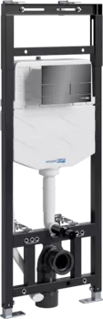 Система инсталляции для унитазов Wasserkraft Alme 15TLT.010.ME.PB04 с кнопкой смыва черной