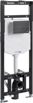 Система инсталляции для унитазов Wasserkraft Alme 15TLT.010.ME.MB04 с кнопкой смыва матовой черной