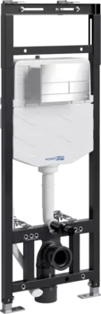 Система инсталляции для унитазов Wasserkraft Alme 15TLT.010.ME.BN04 с кнопкой смыва никель