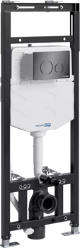 Система инсталляции для унитазов Wasserkraft Alme 15TLT.010.ME.PB02 с кнопкой смыва черной