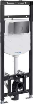 Система инсталляции для унитазов Wasserkraft Alme 15TLT.010.ME.PB03 с кнопкой смыва черной