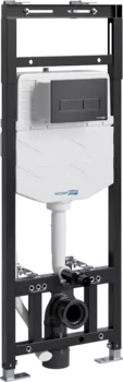 Система инсталляции для унитазов Wasserkraft Alme 15TLT.010.ME.MB03 с кнопкой смыва матовой черной