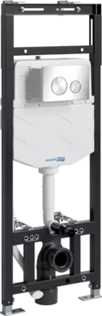 Система инсталляции для унитазов Wasserkraft Alme 15TLT.010.ME.BN02 с кнопкой смыва никель