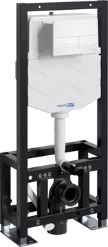 Система инсталляции для унитазов Wasserkraft Dill 61TLT.010.ME.WH04 с кнопкой смыва белой