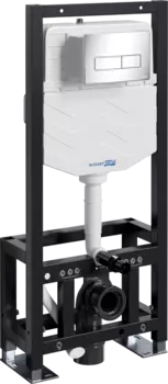 Система инсталляции для унитазов Wasserkraft Dill 61TLT.010.ME.CH03 с кнопкой смыва хром