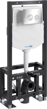 Система инсталляции для унитазов Wasserkraft Dill 61TLT.010.ME.BN01 с кнопкой смыва никель