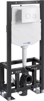 Система инсталляции для унитазов Wasserkraft Dill 61TLT.010.ME.WH01 с кнопкой смыва белой