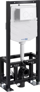 Система инсталляции для унитазов Wasserkraft Dill 61TLT.010.ME.WM02 с кнопкой смыва матовой белой