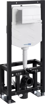 Система инсталляции для унитазов Wasserkraft Dill 61TLT.010.ME.WM04 с кнопкой смыва матовой белой