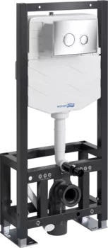 Система инсталляции для унитазов Wasserkraft Dill 61TLT.010.ME.CH01 с кнопкой смыва хром