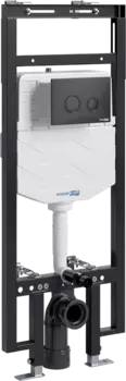 Система инсталляции для унитазов Wasserkraft Dinkel 58TLT.010.ME.MB01 с кнопкой смыва матовой черной