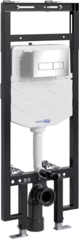 Система инсталляции для унитазов Wasserkraft Dinkel 58TLT.010.ME.BN03 с кнопкой смыва никель
