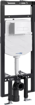 Система инсталляции для унитазов Wasserkraft Dinkel 58TLT.010.ME.WH03 с кнопкой смыва белой