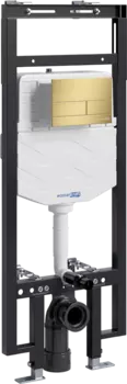 Система инсталляции для унитазов Wasserkraft Dinkel 58TLT.010.ME.MG04 с кнопкой смыва матовое золото
