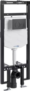 Система инсталляции для унитазов Wasserkraft Dinkel 58TLT.010.ME.MB02 с кнопкой смыва матовой черной