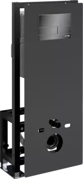 Система инсталляции для унитазов Wasserkraft Glan 66TLT.010.ME.BL.PB04 с кнопкой смыва черной