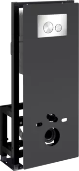 Система инсталляции для унитазов Wasserkraft Glan 66TLT.010.ME.BL.BN02 с кнопкой смыва никель