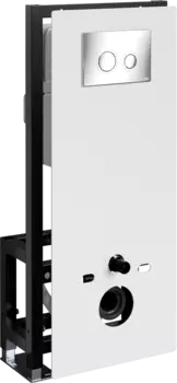 Система инсталляции для унитазов Wasserkraft Glan 66TLT.010.ME.WH.CH01 с кнопкой смыва хром