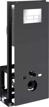 Система инсталляции для унитазов Wasserkraft Glan 66TLT.010.ME.BL.CH03 с кнопкой смыва хром